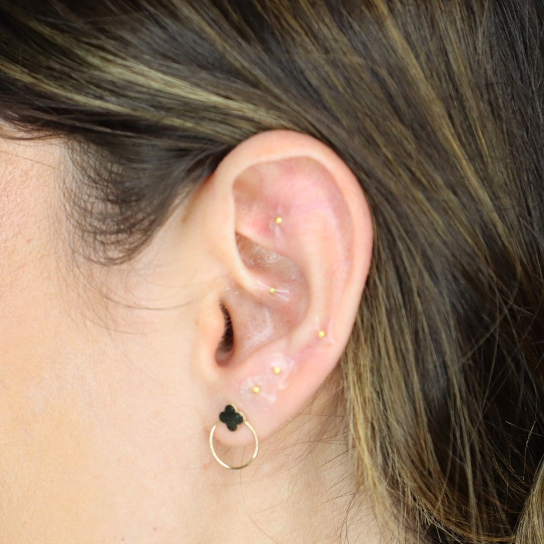 24ct Gold Ear Seeds