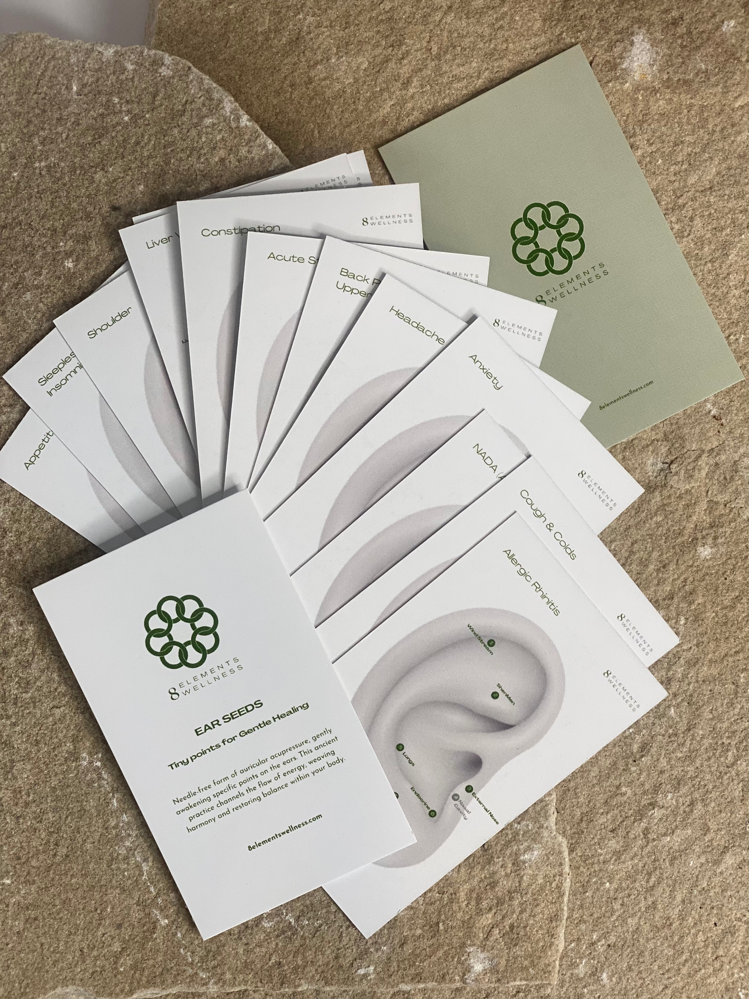 Ear seed application cards